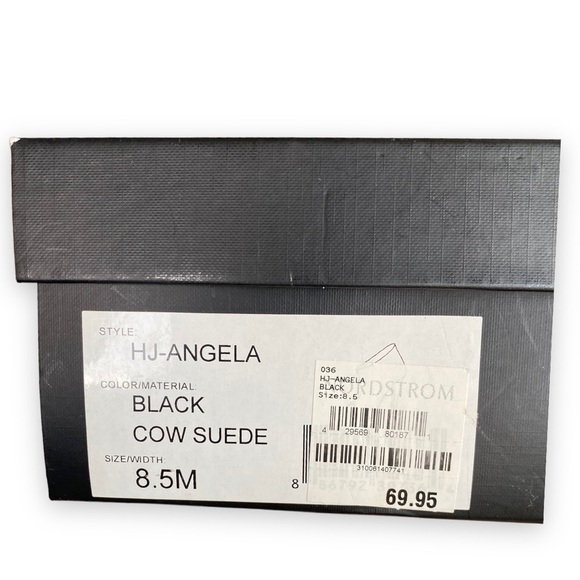 JULIANNE Hough for Sole Society Angela Black Suede Peep Toe Booties - Picture 15 of 16